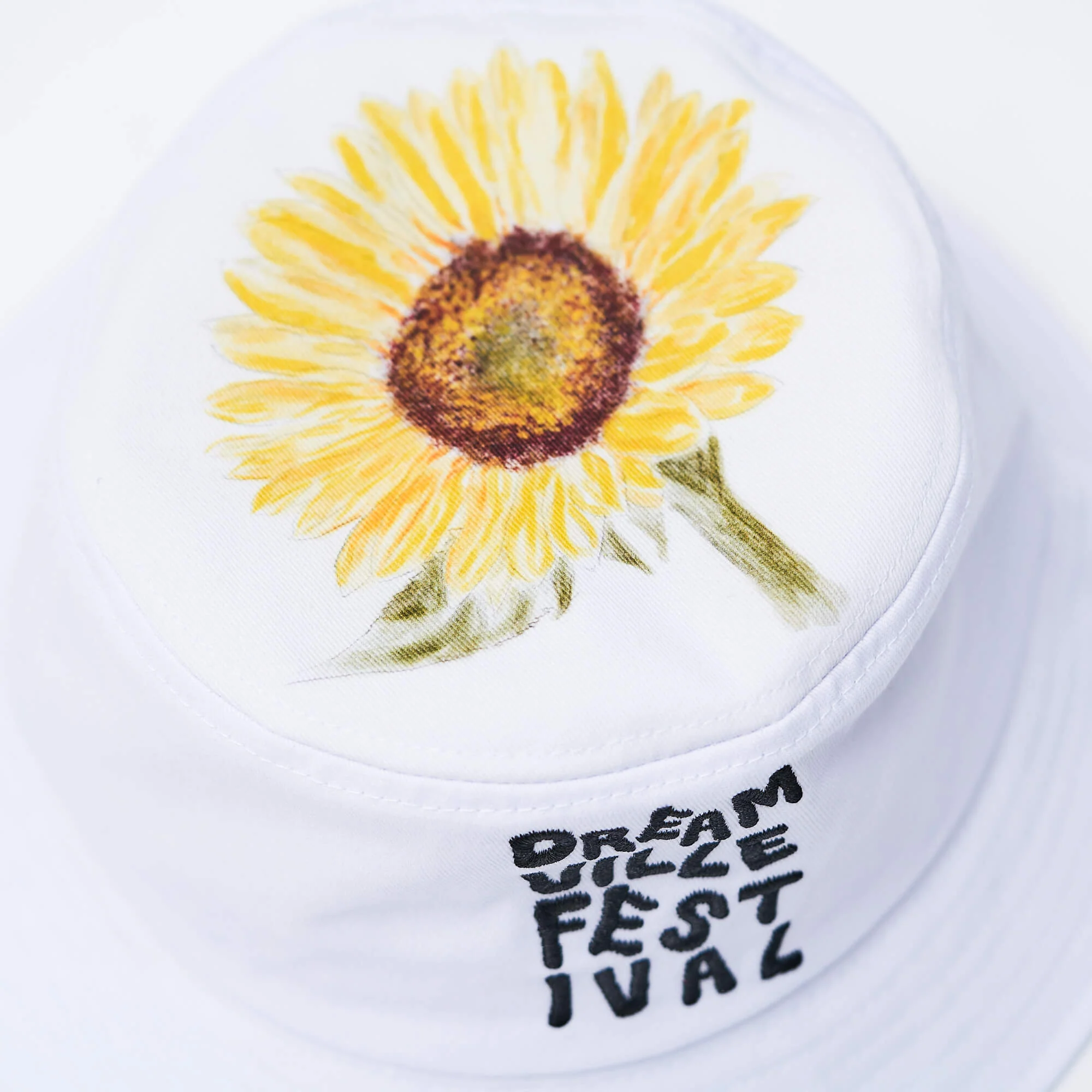 DV Fest Hat - White Sunflower Bucket - Image 2