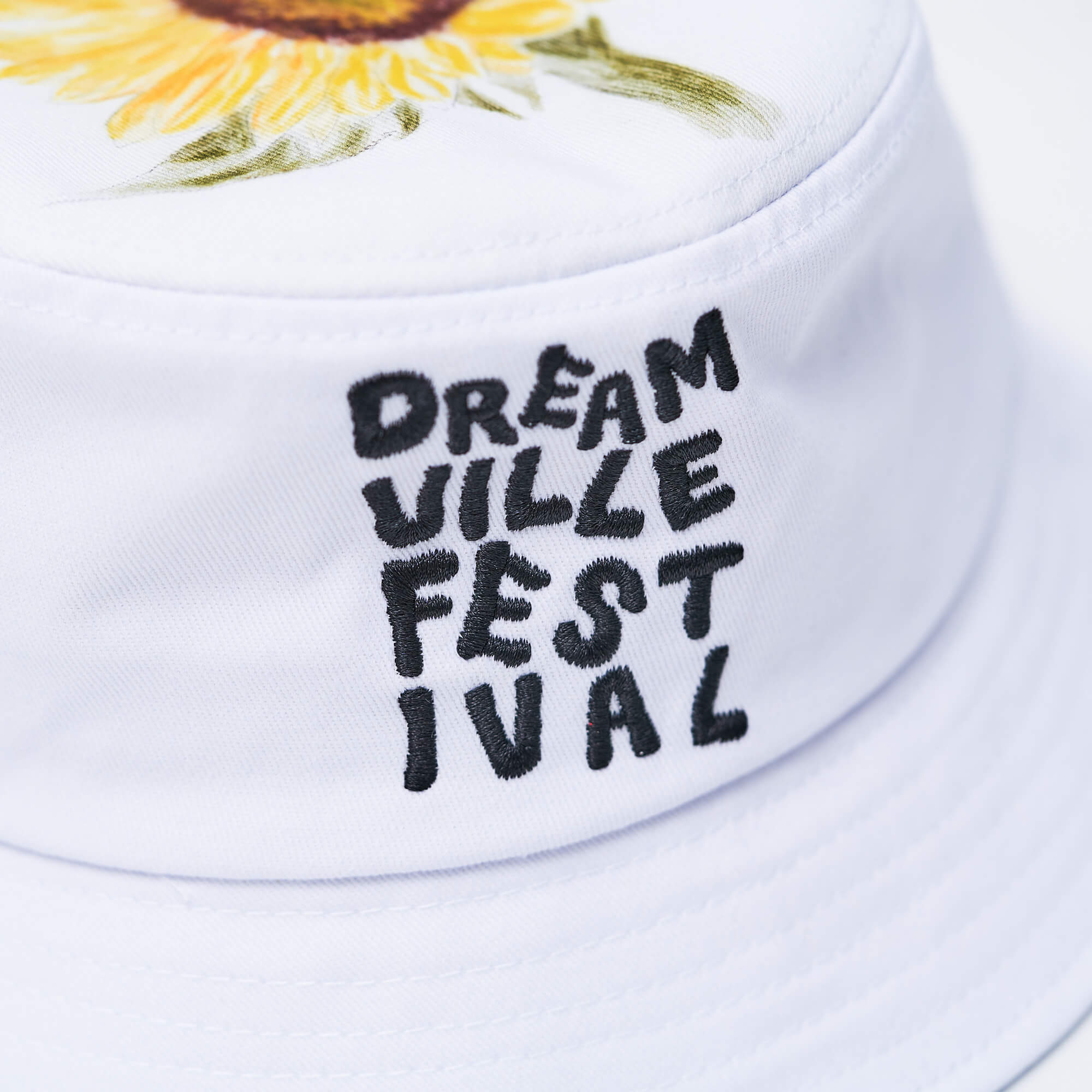 DV Fest Hat - White Sunflower Bucket - Image 3