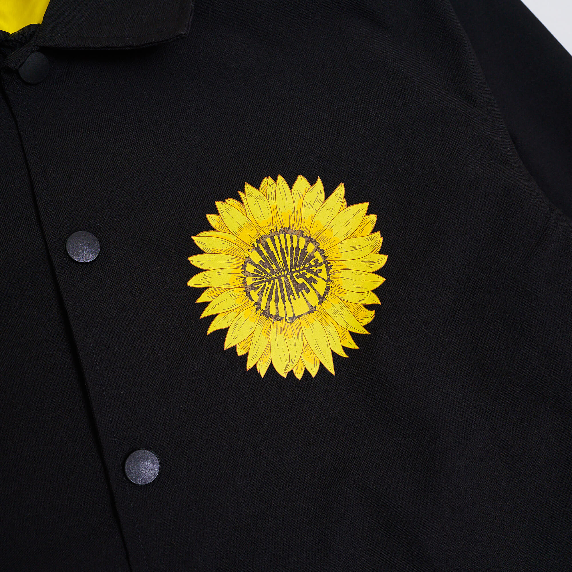 Dreamville Fanned Out Flower Black Coaches Jacket - Image 6