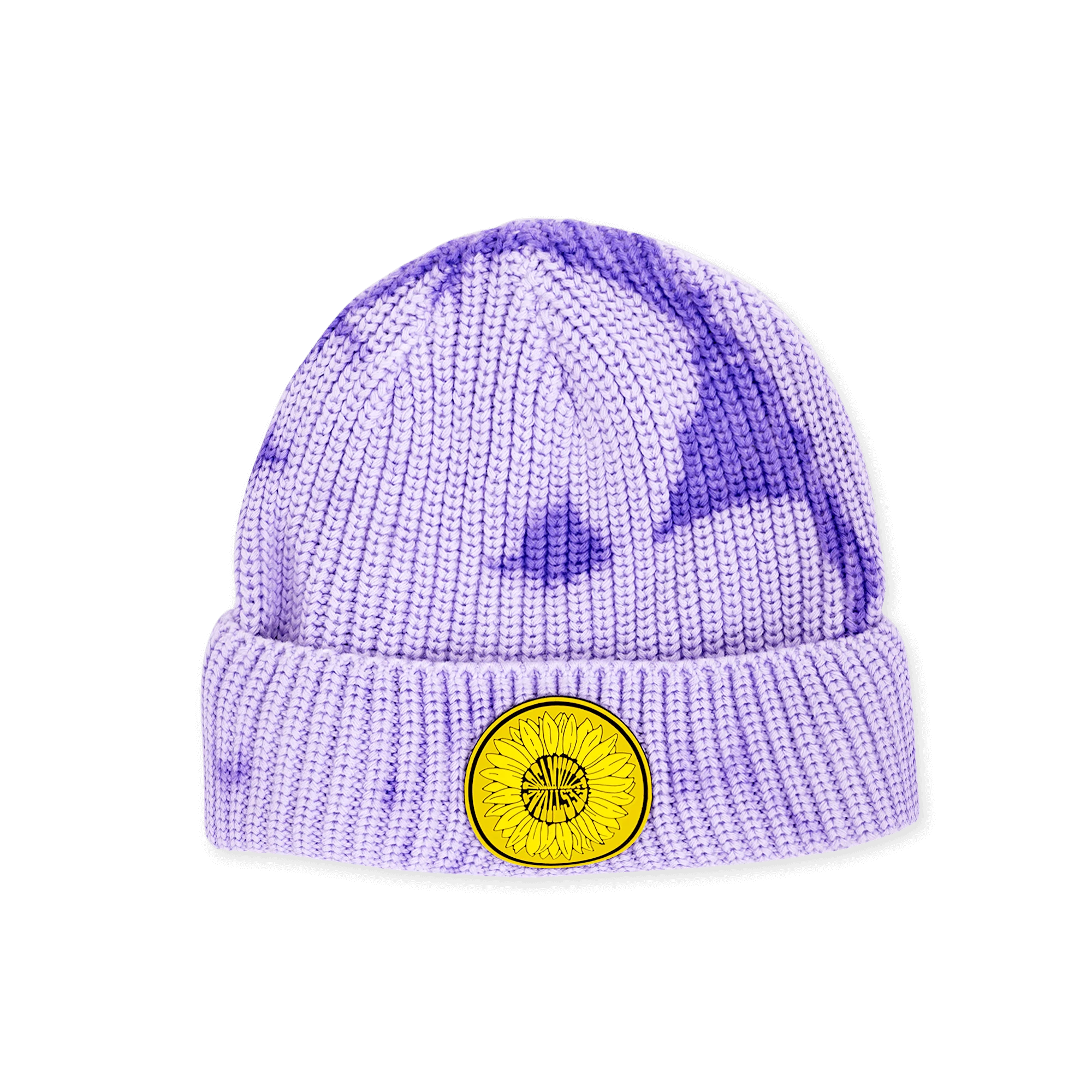 Dreamville Fest PVC Sunflower Logo Purple Tie Dye Beanie