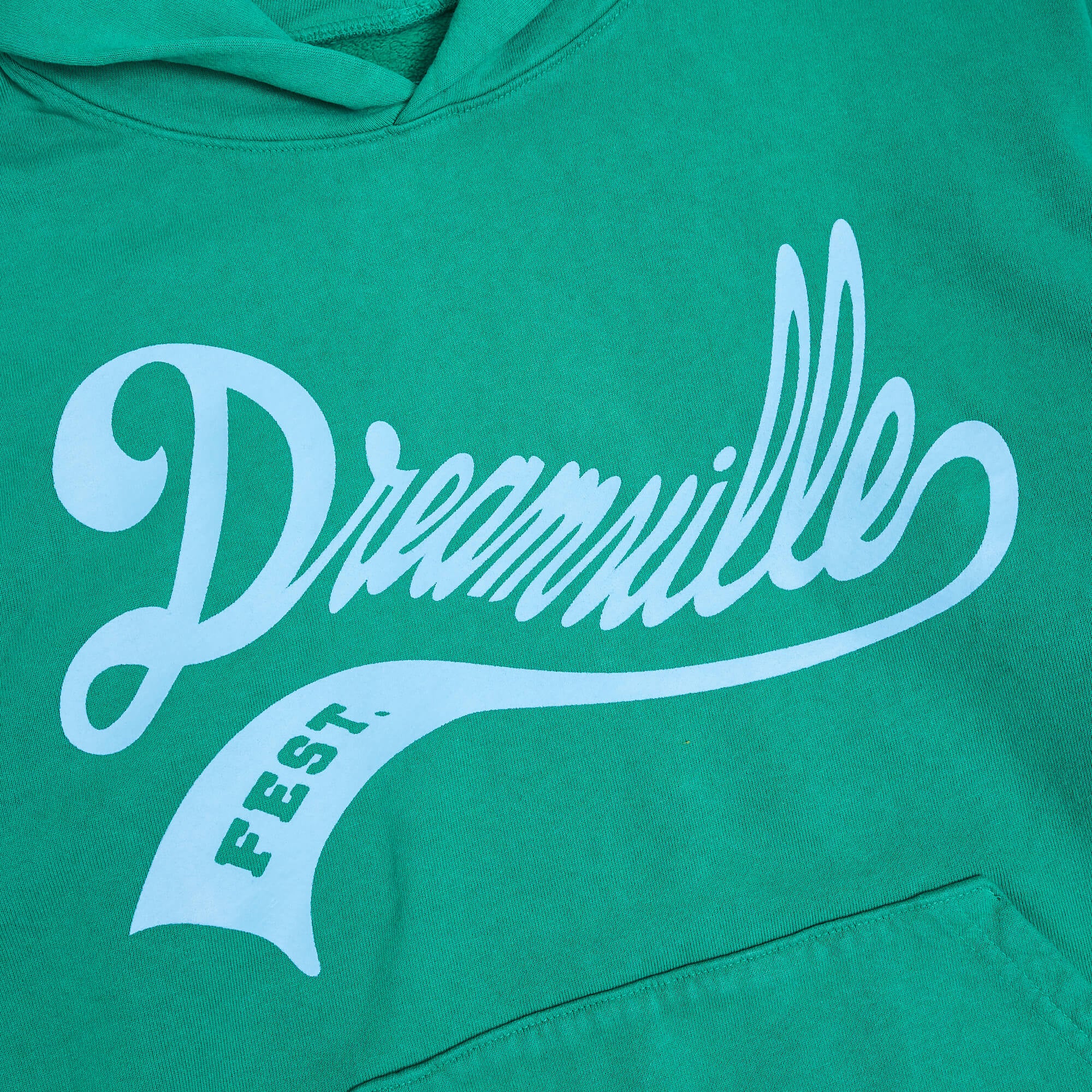 Dreamville Script Logo Green PO Hoodie - Image 2