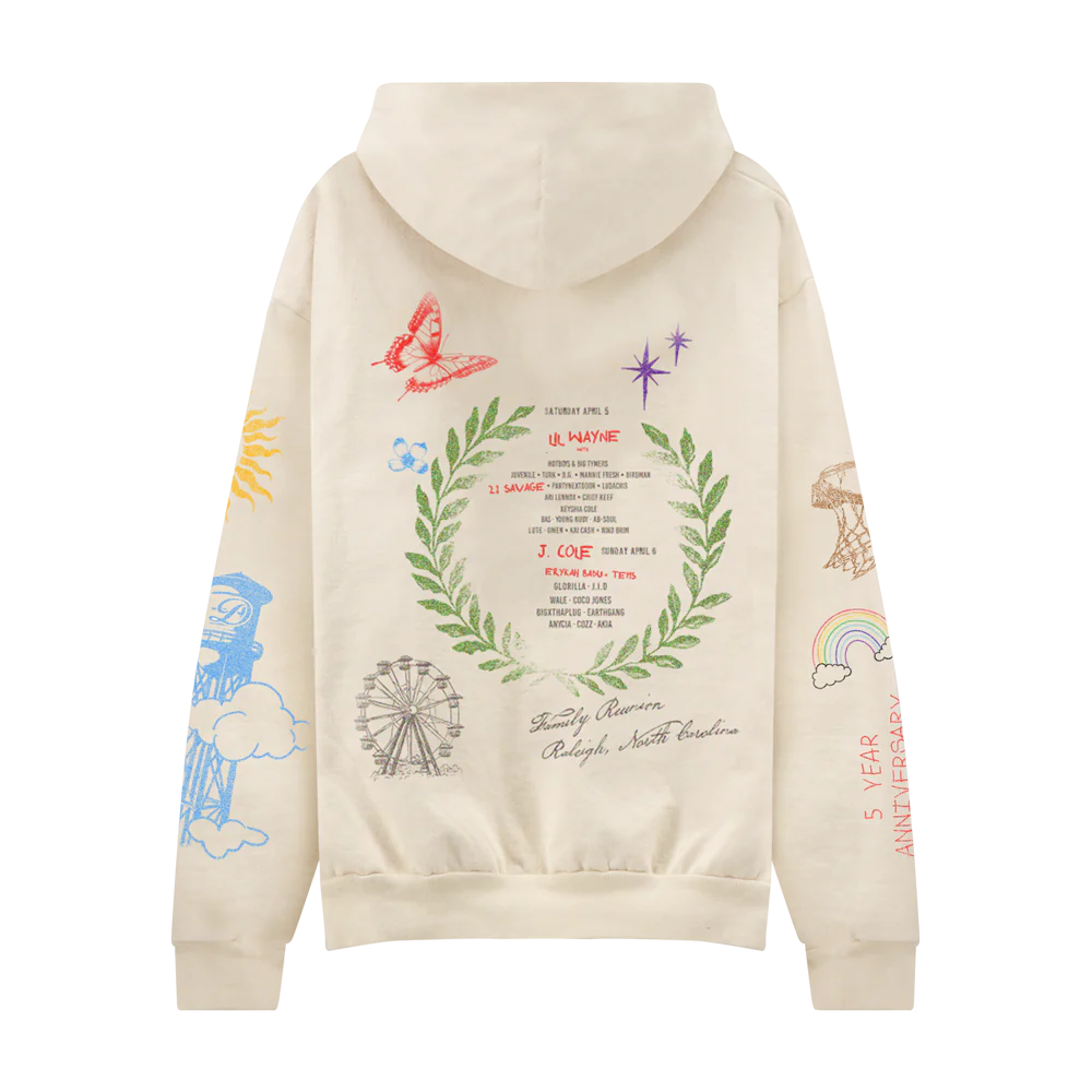 DV 25 Artbook Cream Lineup Hoodie - Image 2