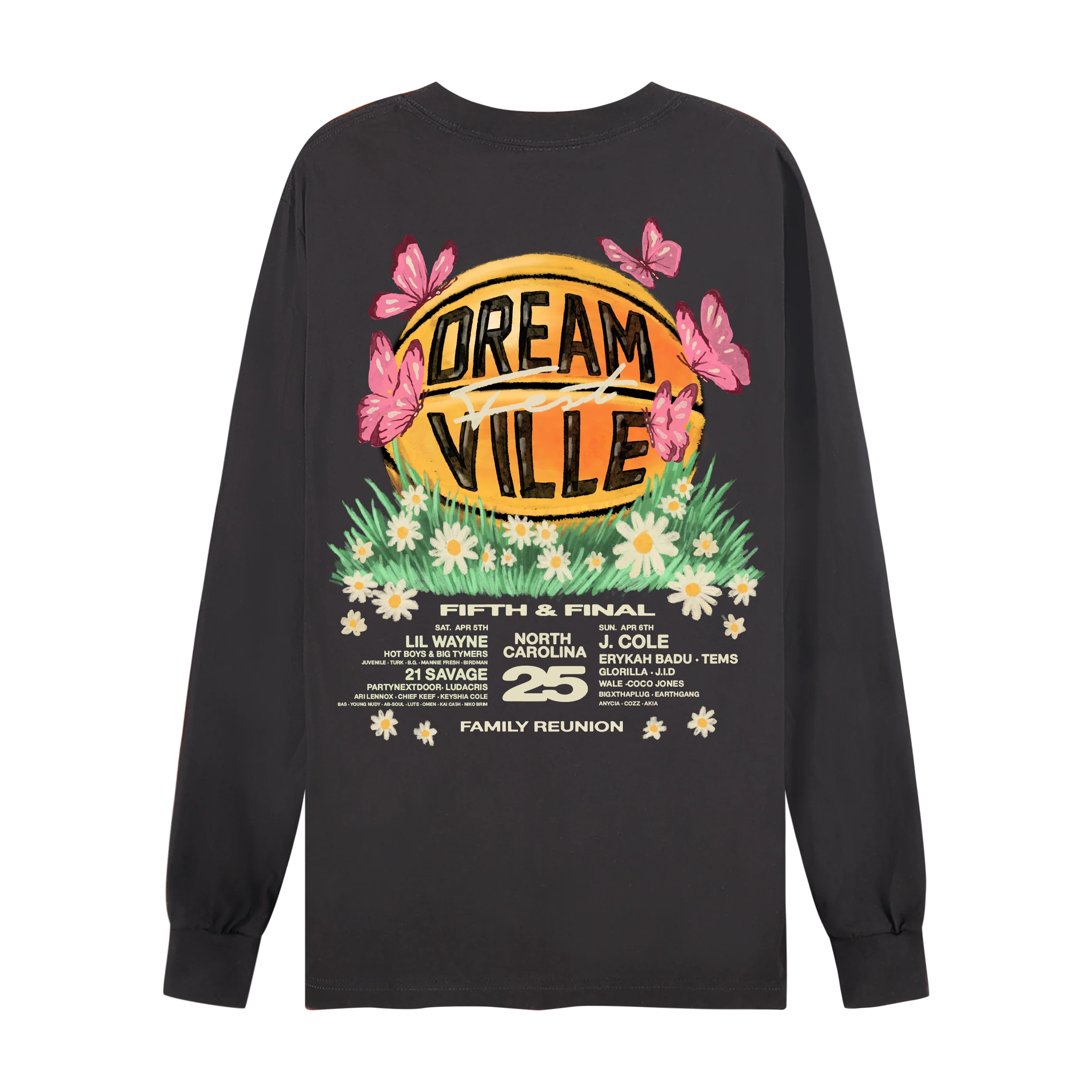 DV 25 Basketball Black Lineup Longsleeve