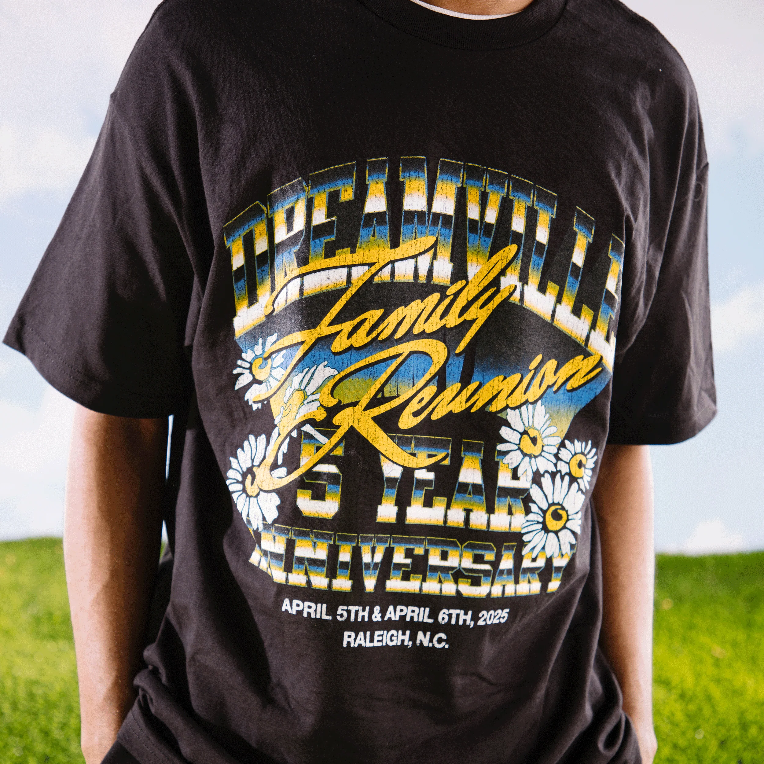 DV 25 Chrome Reunion Black Lineup Tee - Image 4