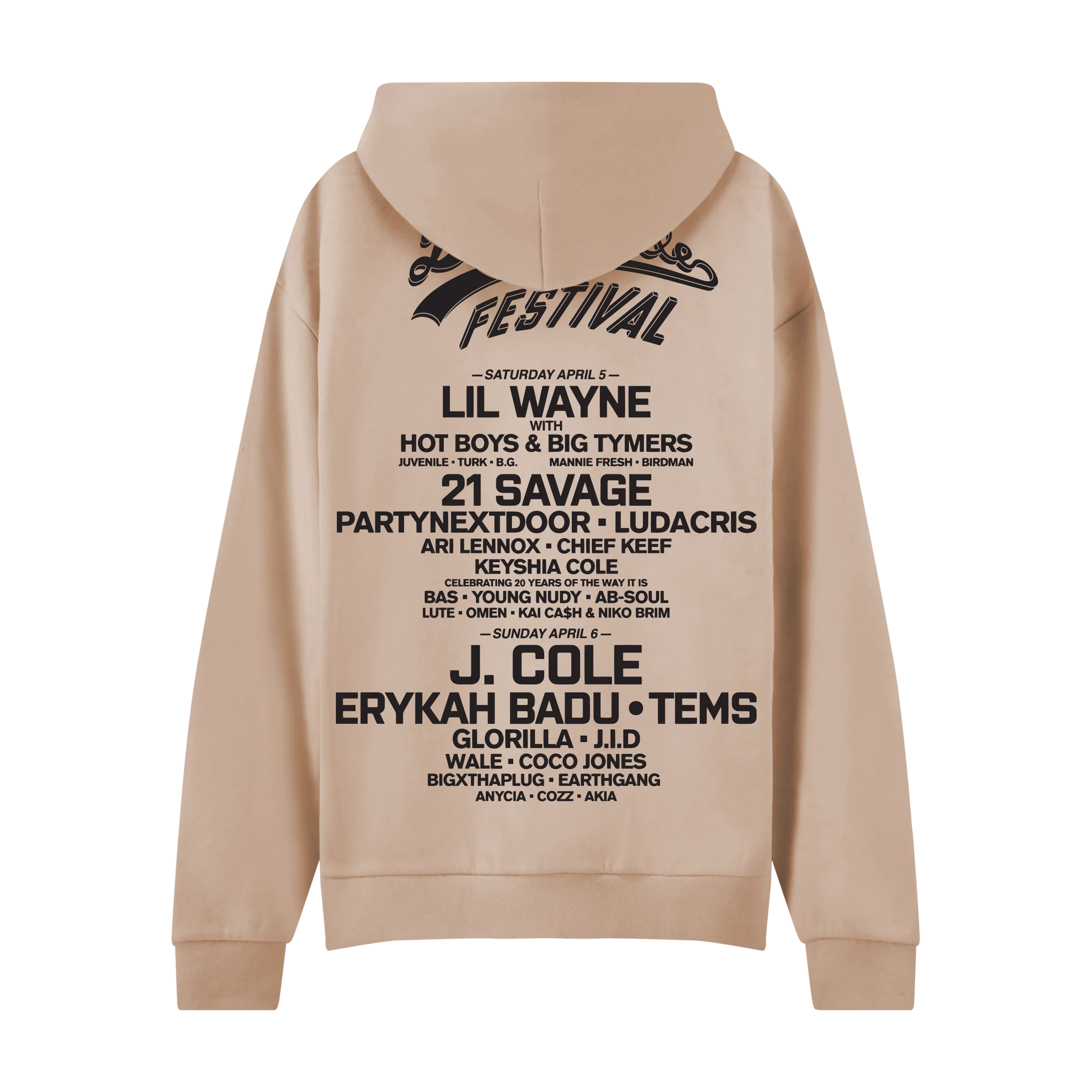 DV 25 Family Reunion Rose Quarts Lineup Hoodie - Image 2