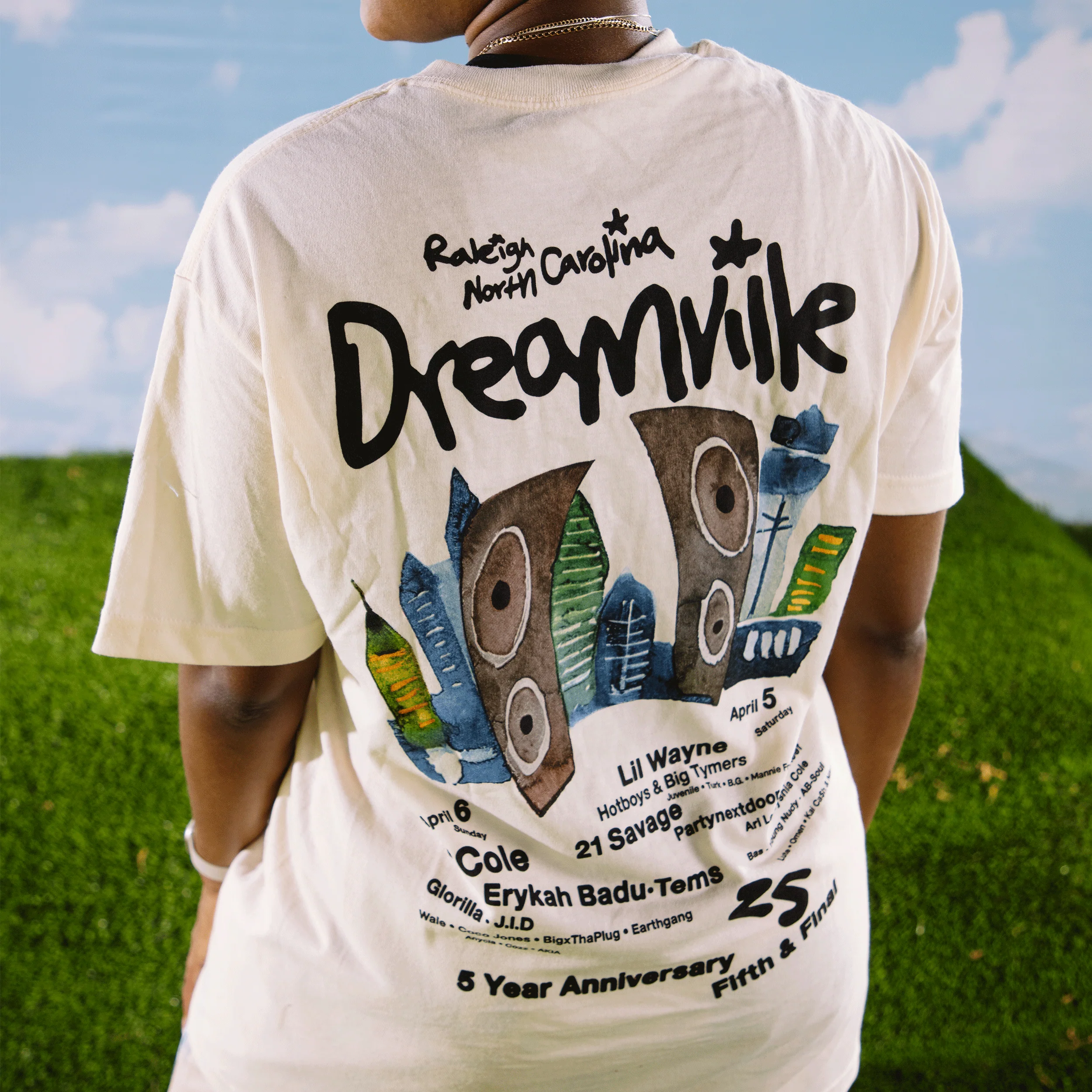 DV 25 Hometown Cream Lineup Tee - Image 3
