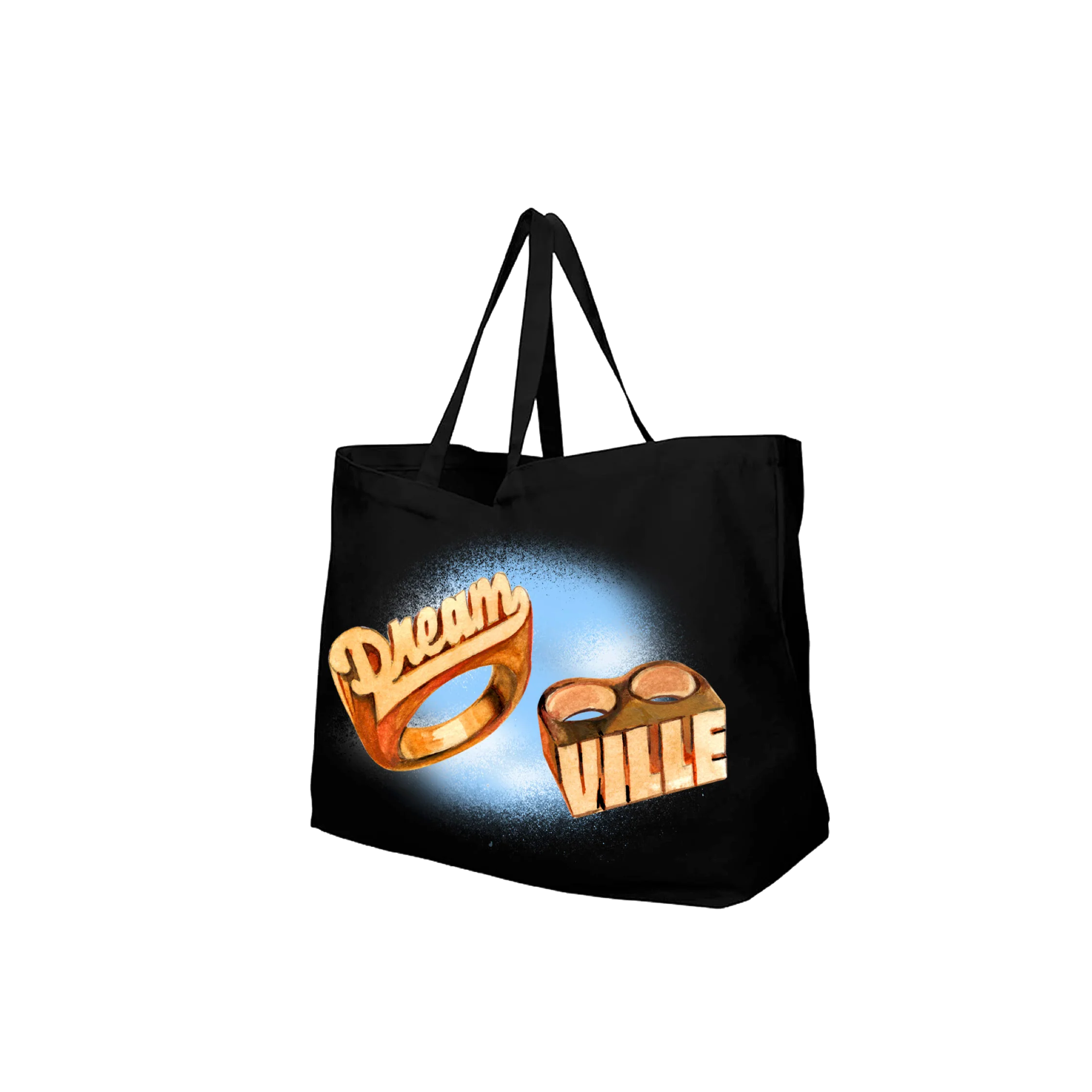 DV 25 Rings Black Tote Bag - Image 2