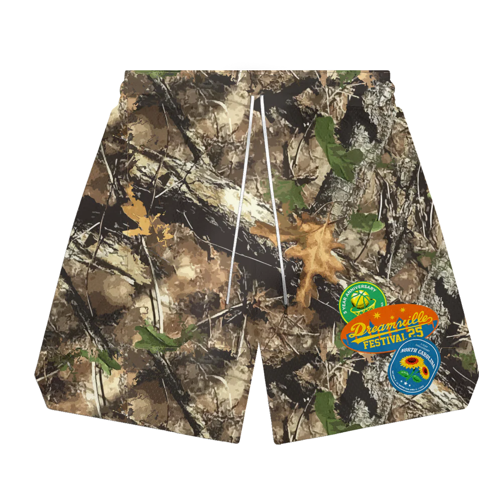 DV 25 Stickers Mesh Camo Shorts