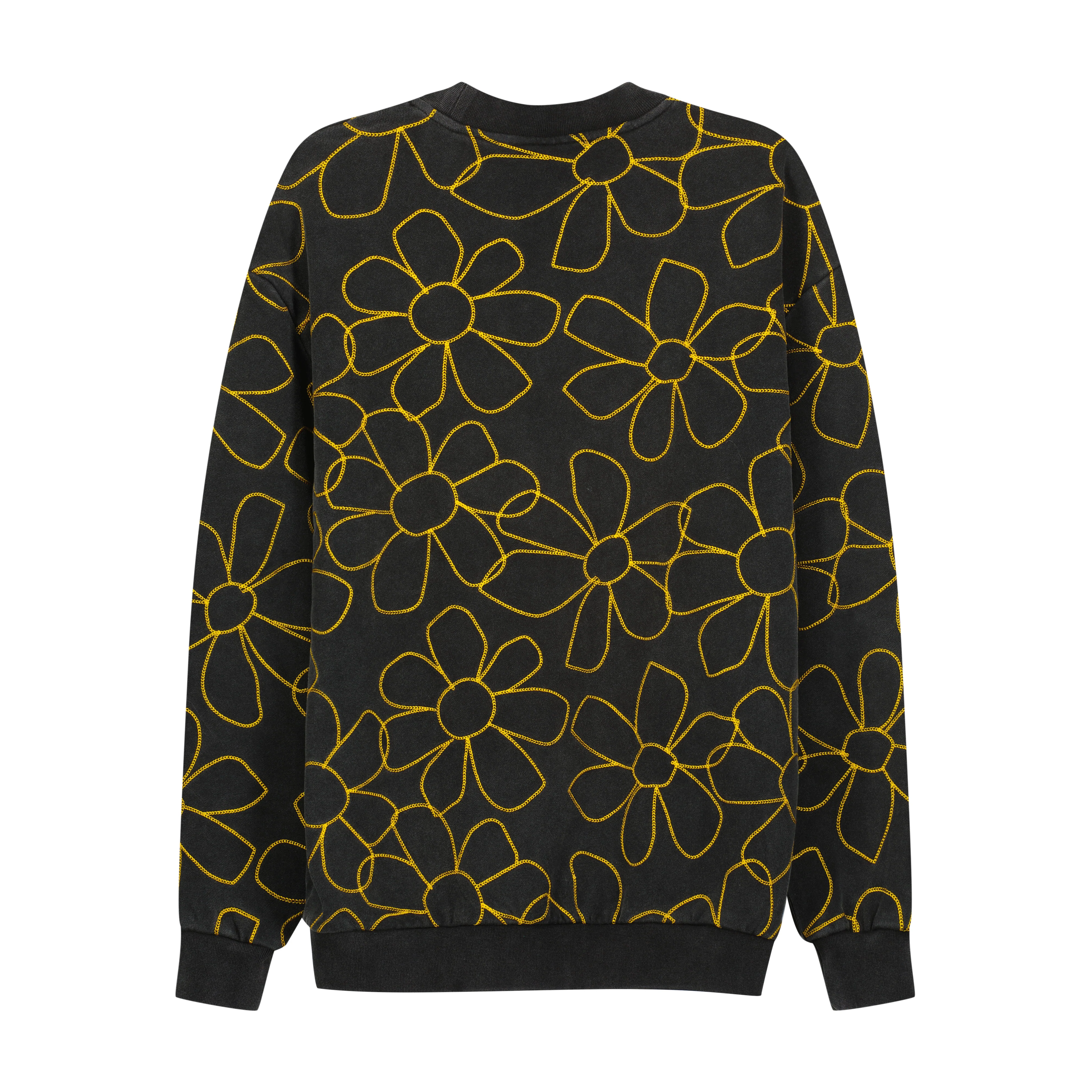 DV Fest 24 AOE Flowers Washed Black Crewneck - Image 2