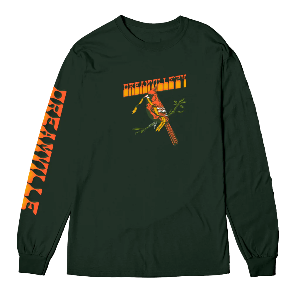 DV Fest 24 Cardinal Pine Green LS Lineup Tee - Image 2