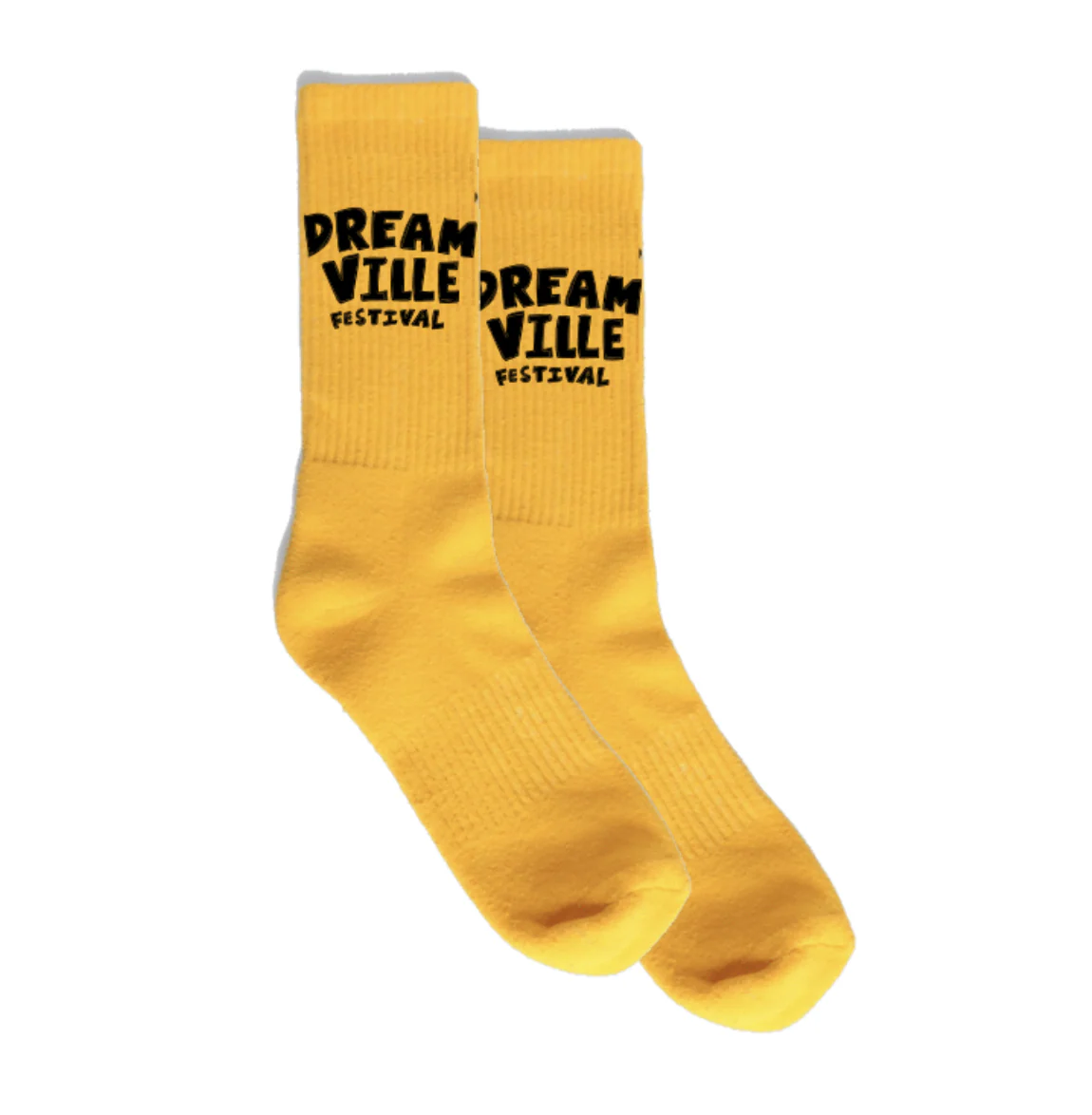 DV Fest 24 Logo Neon Orange Crew Socks