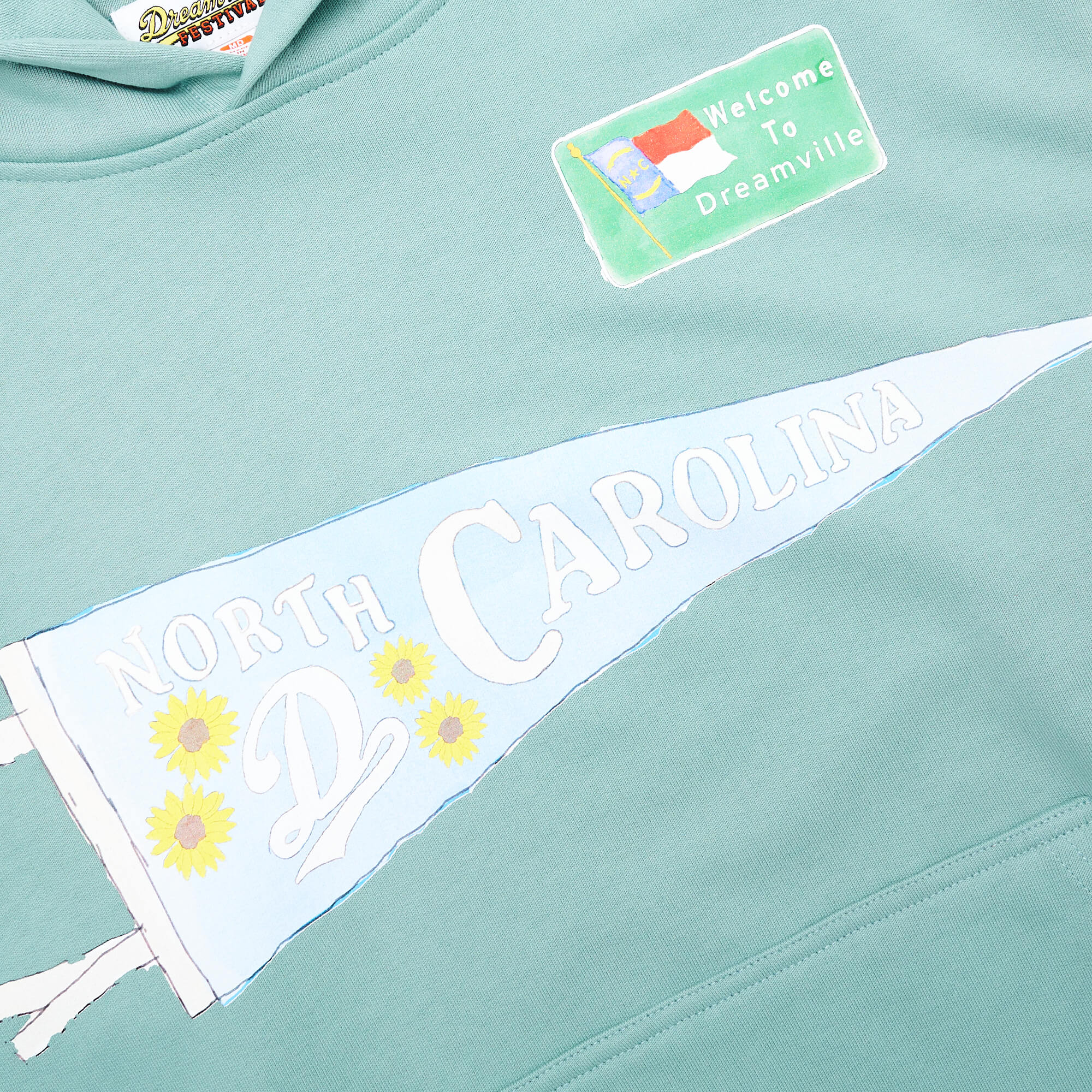 DV Fest Hoodie - Mint Pennant - Image 4