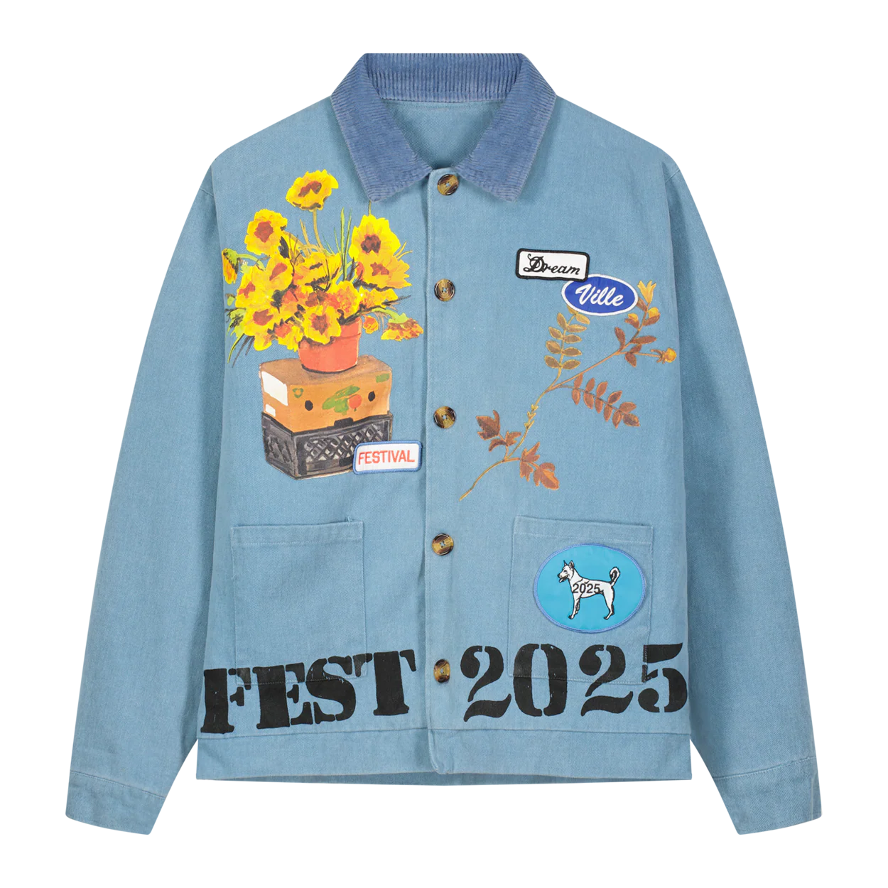 DV Patchwork Denim Work Jacket