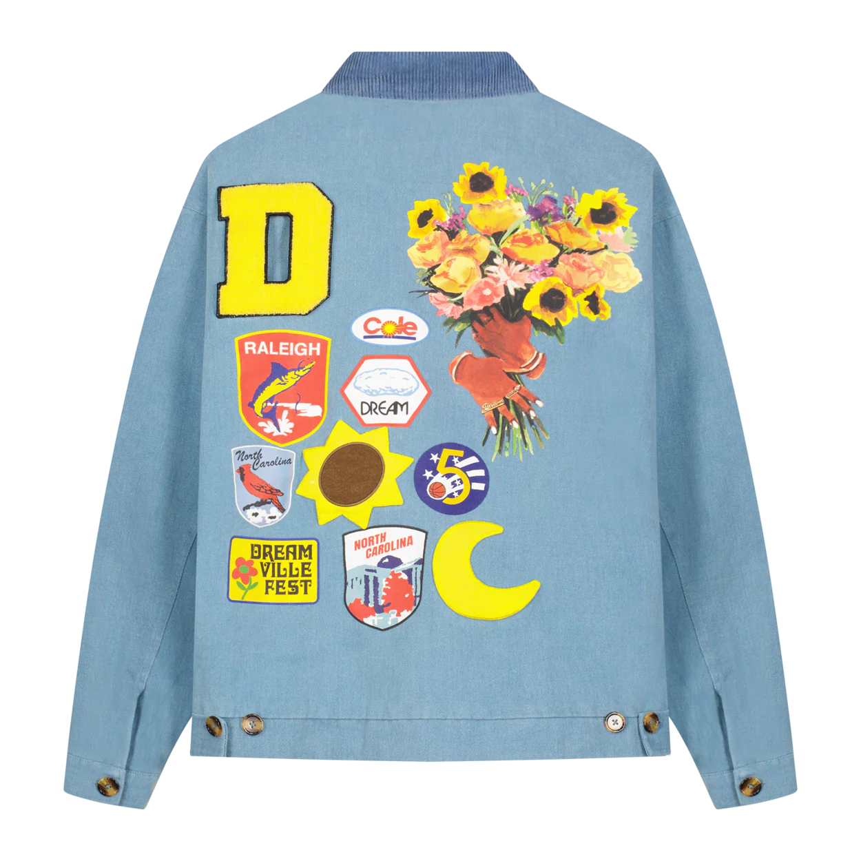 DV Patchwork Denim Work Jacket - Image 2