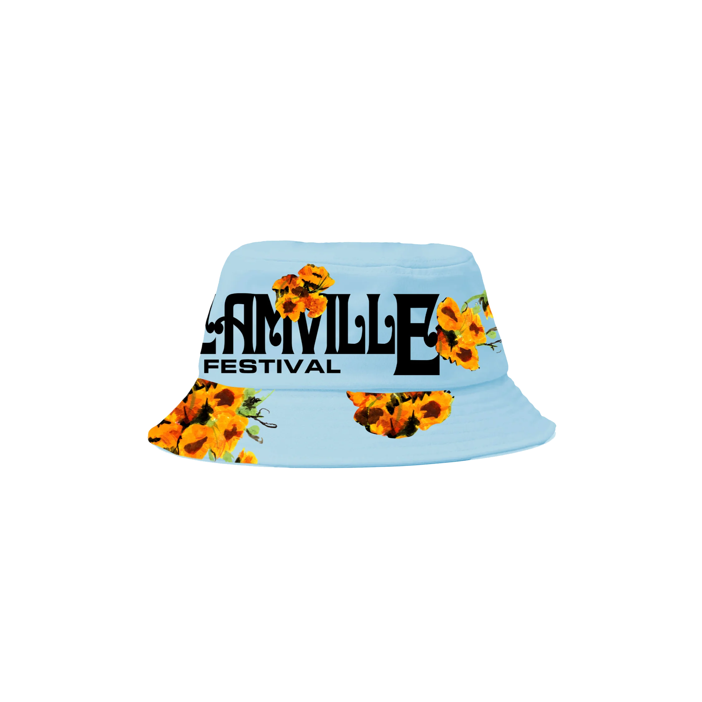 DV Sunflower Wrap Blue Bucket Hat - Image 2