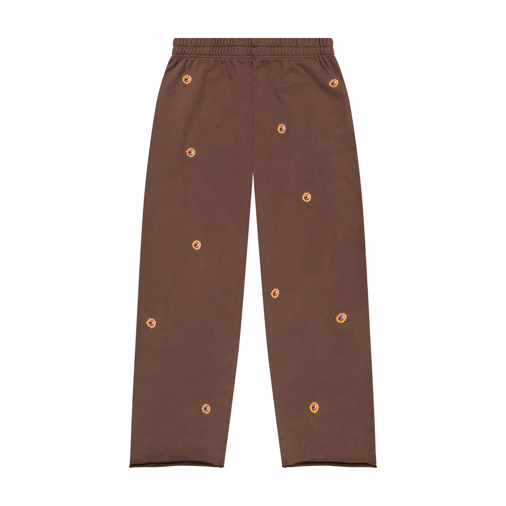 DV Sunflowers Brown Embroidered Sweatpants - Image 2
