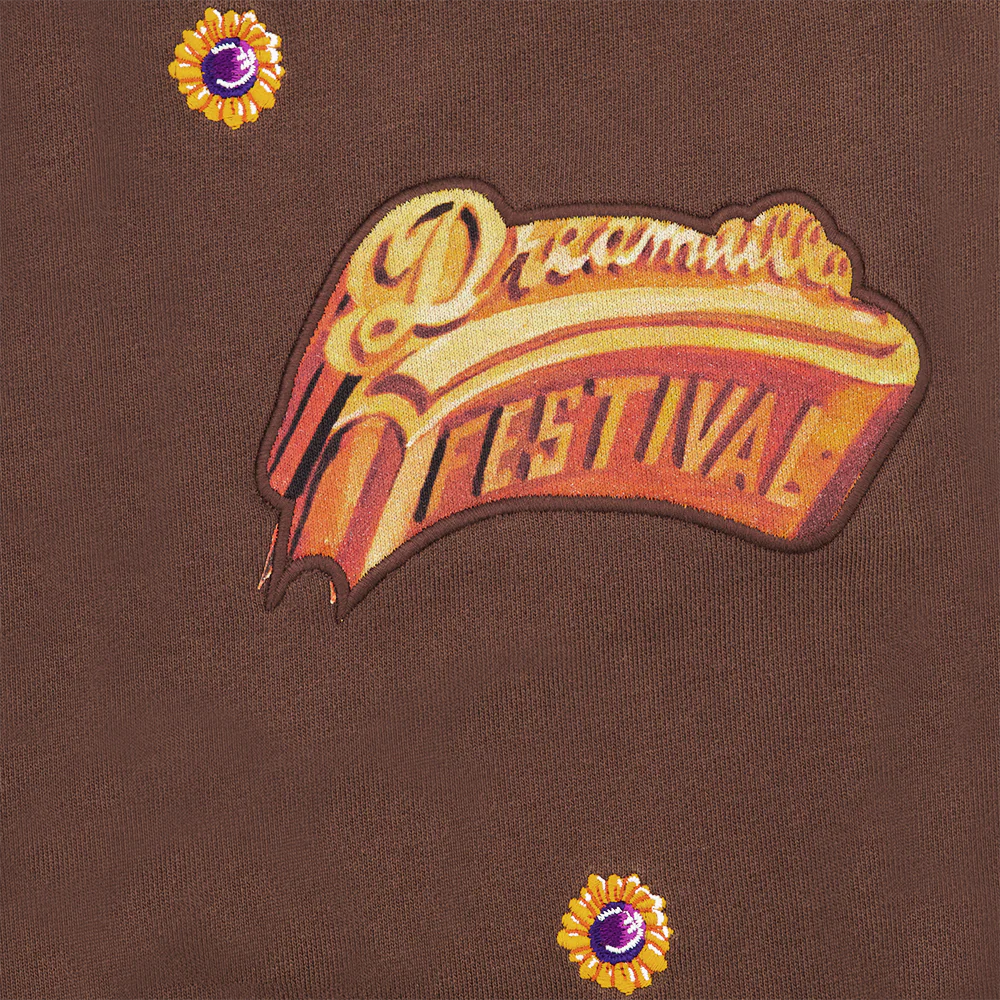 DV Sunflowers Brown Embroidered Sweatpants - Image 3